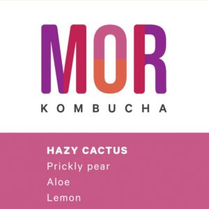 pack of MOR Kombucha Prickly Pear Cactus Lemon Aloe