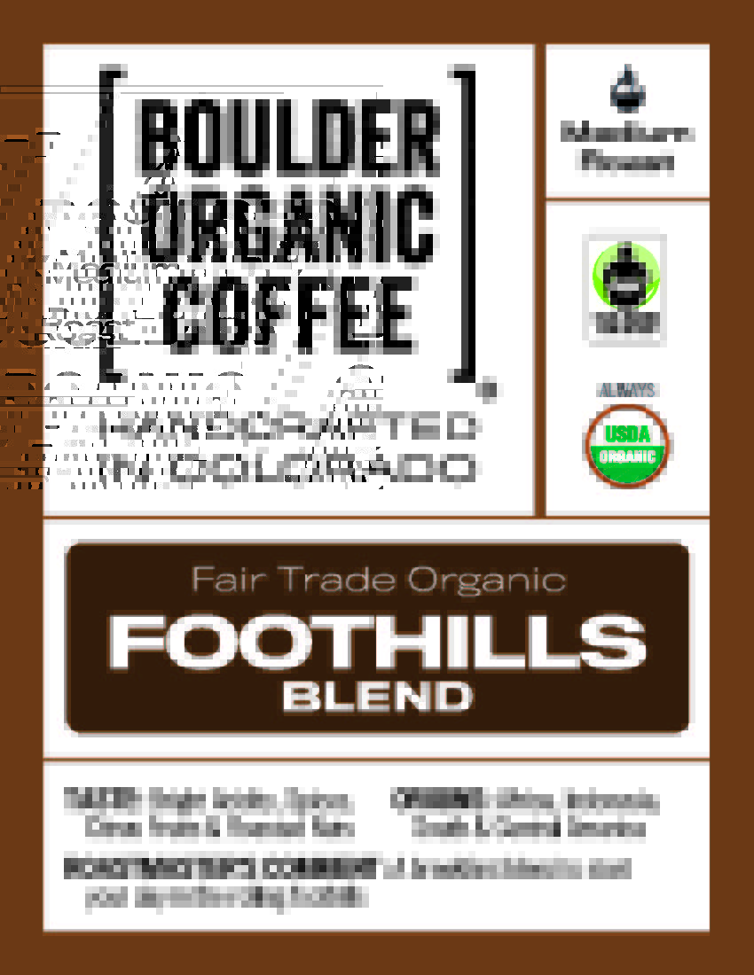 pack of Boulder Organic Foothills Blend