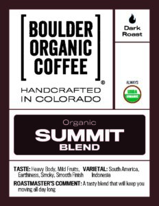 pack of Boulder Organic Summit Blend