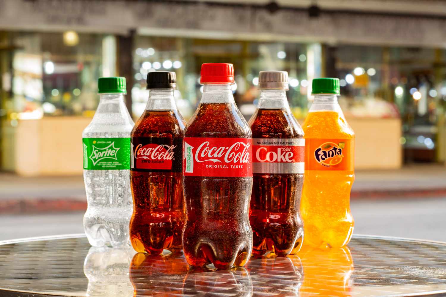 small bottles of soda